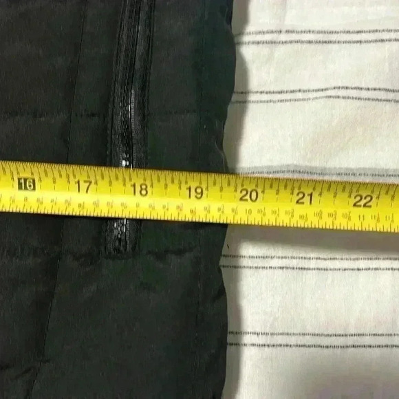 Nomad Mens Quilted Puffer Jacket Medium Black Green Insulated Full Zip Lined - Picture 10 of 12